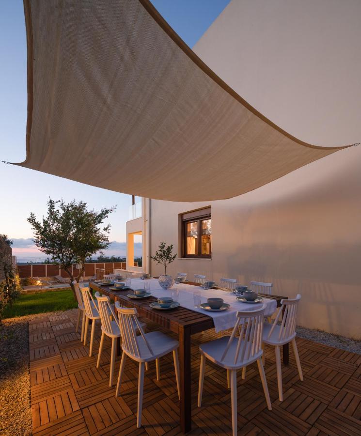 Family Villa Rousa In Rethymno With Pool, Bbq And Kids Area Loutra Exterior foto