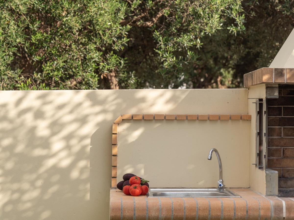 Family Villa Rousa In Rethymno With Pool, Bbq And Kids Area Loutra Exterior foto