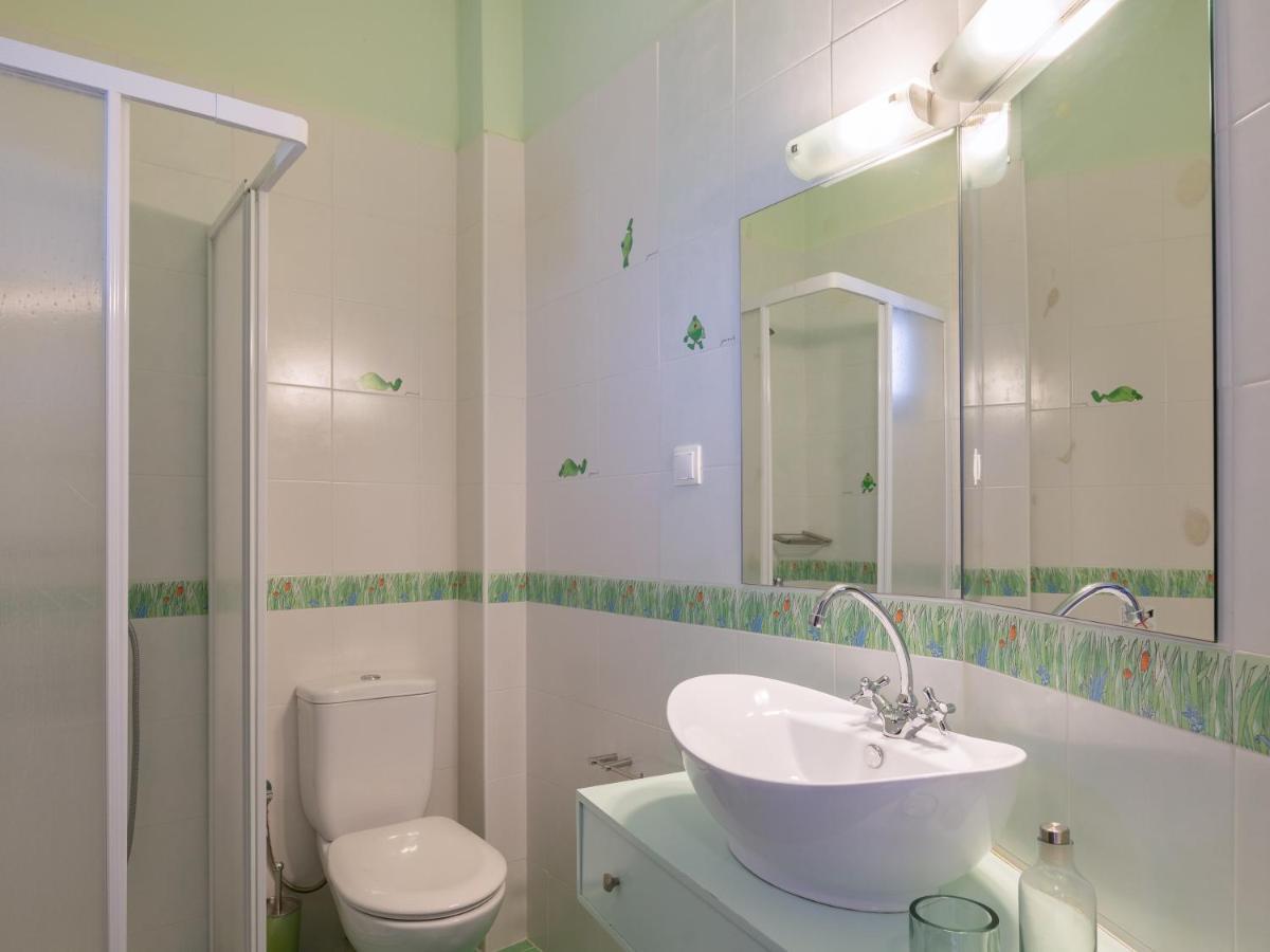 Family Villa Rousa In Rethymno With Pool, Bbq And Kids Area Loutra Exterior foto