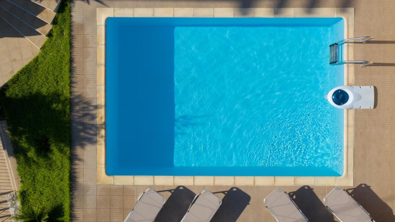 Family Villa Rousa In Rethymno With Pool, Bbq And Kids Area Loutra Exterior foto