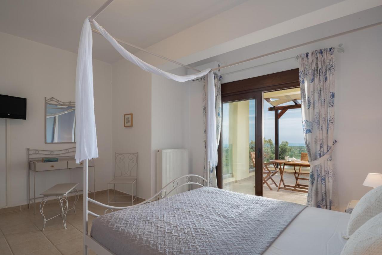 Family Villa Rousa In Rethymno With Pool, Bbq And Kids Area Loutra Exterior foto