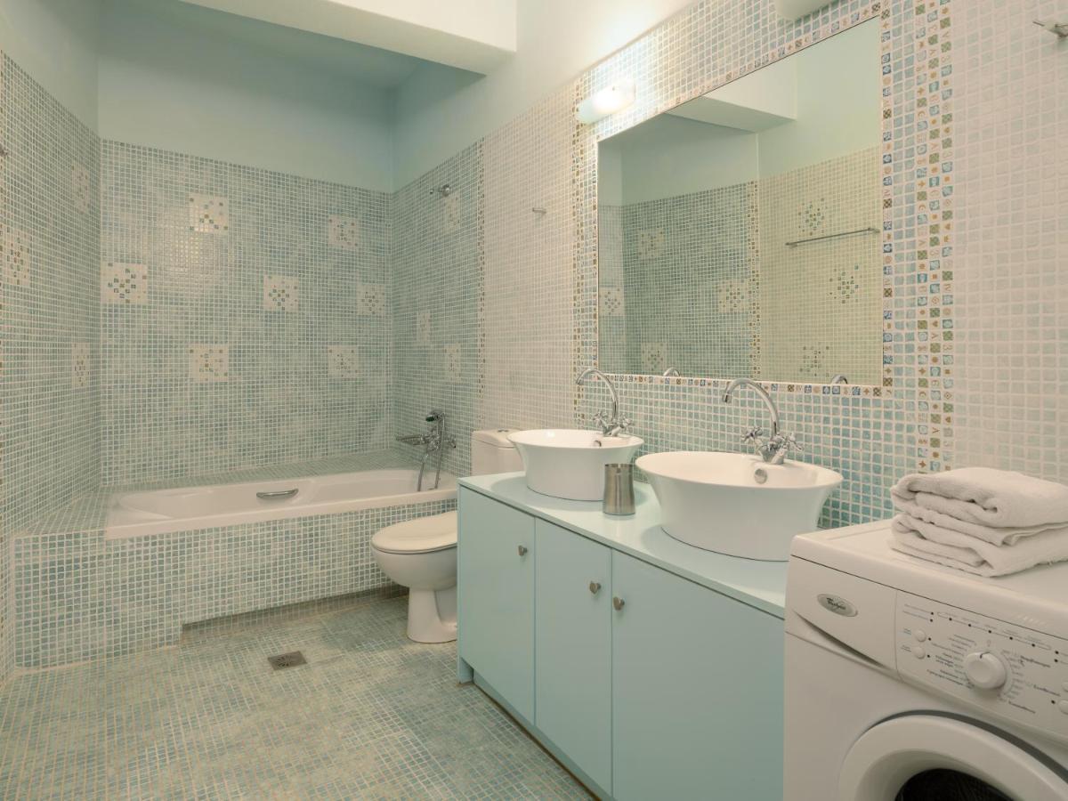 Family Villa Rousa In Rethymno With Pool, Bbq And Kids Area Loutra Exterior foto